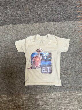 Vintage 1980s E.T. Movie Single Stitch Toddler Graphic T-Shirt Fits Size 2T